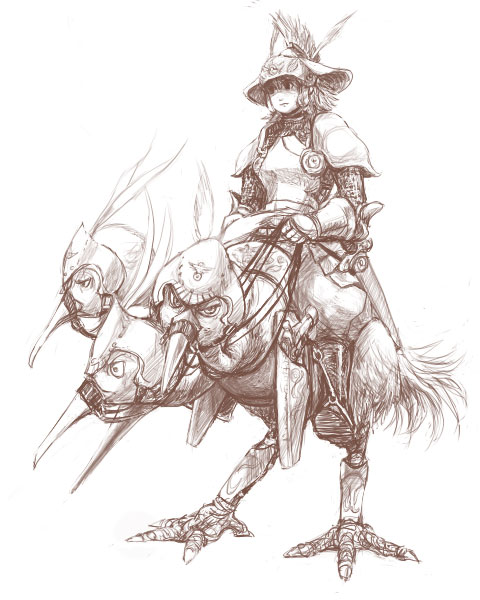 dodrio, nintendo, pokemon, 1other, armor, boots, chainmail, flintlock pistol, gen 1 pokemon, greyscale, hellmet, medieval, monochrome, pokemon (creature), polycephaly, reins, riding, riding pokemon, sword, weapon, wingless