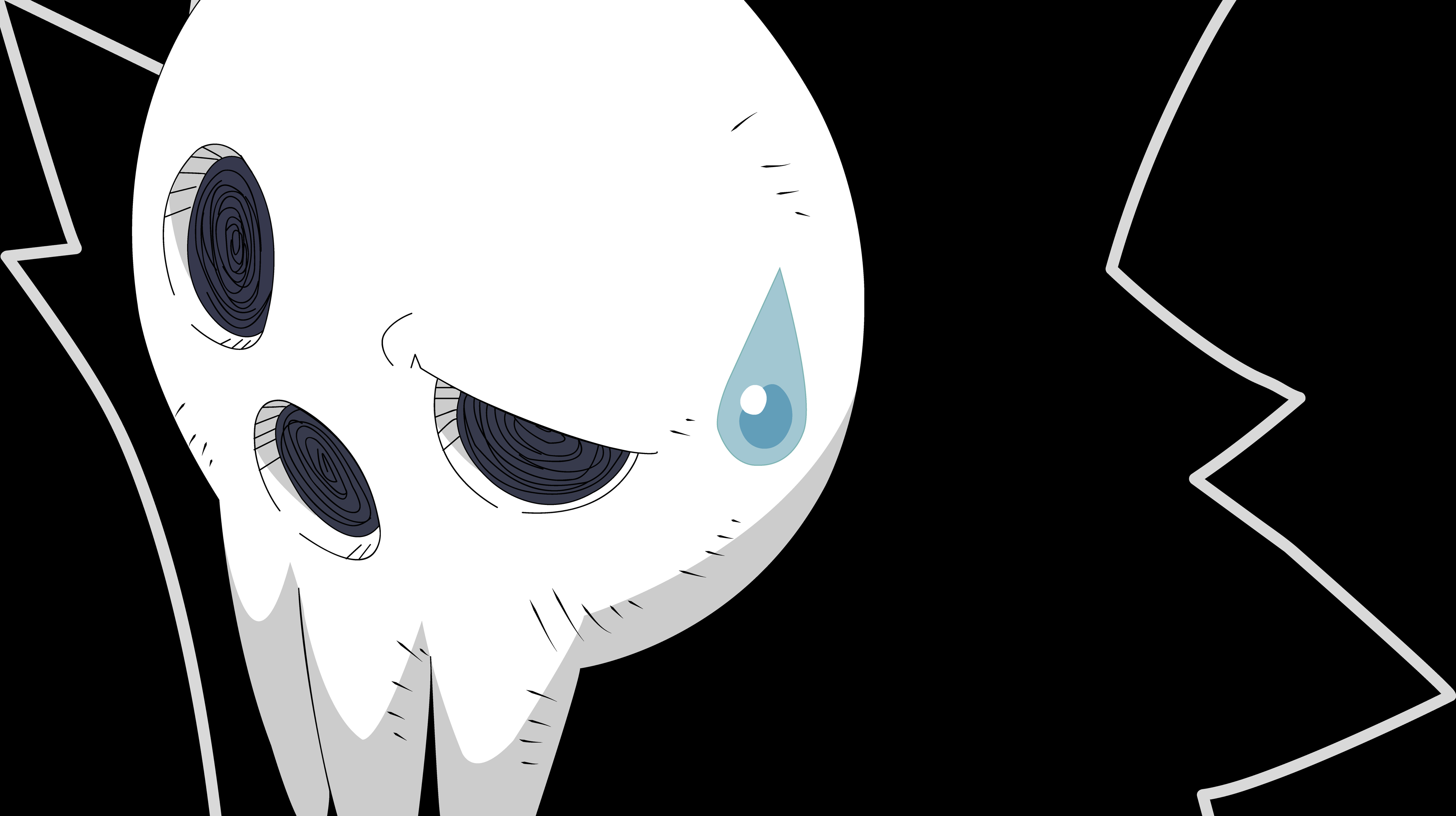 shinigami-sama, soul eater, absurdres, highres, 00s, no humans, shinigami, sweatdrop