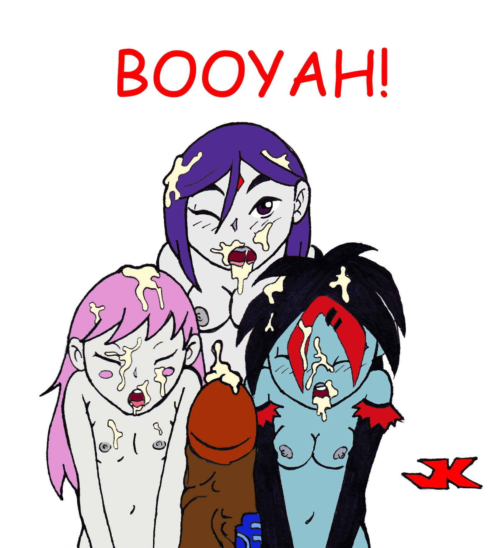 Rule34 – If it exists, there is porn of it / jk, argent, cyborg (dc), jinx, raven / 357515