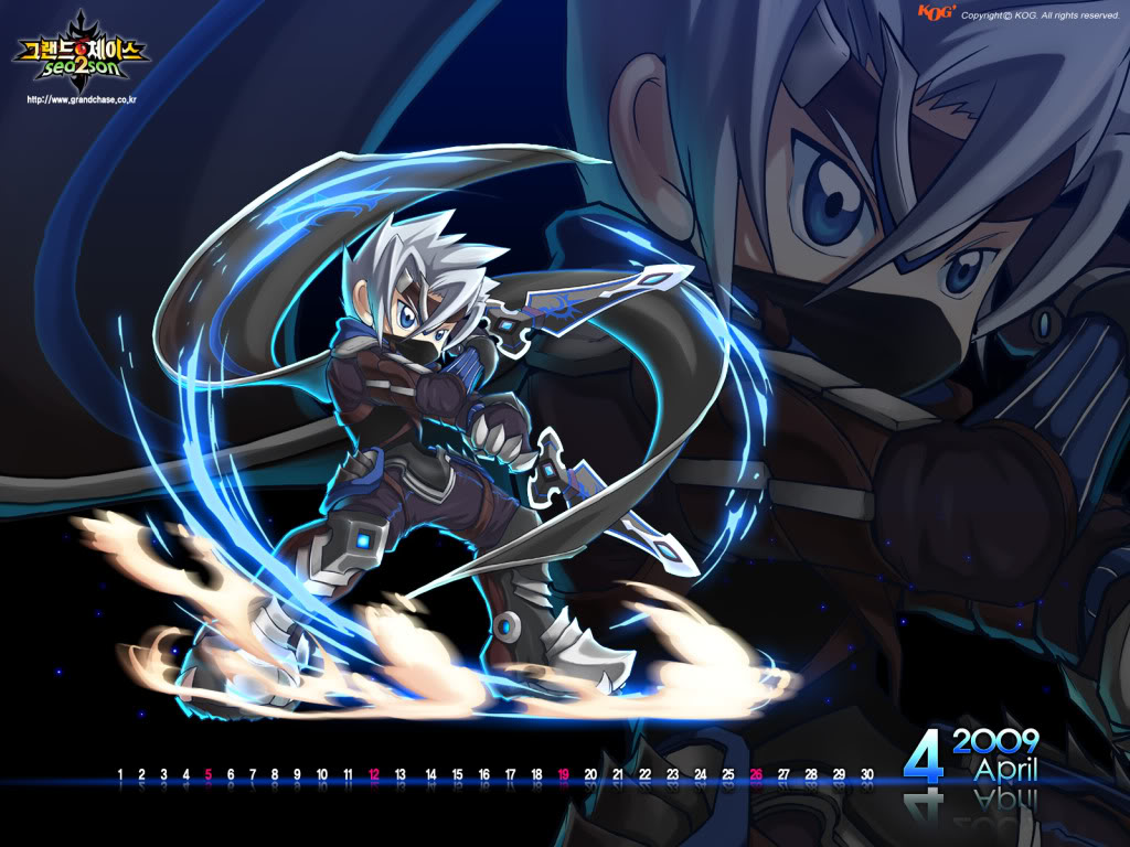 lass (grand chase), grand chase, korean, wallpaper, calendar, weapon, zoom layer