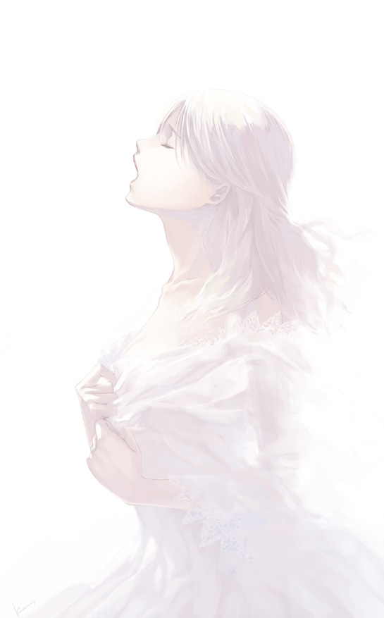 katsura (+araka), original, tagme, dress, long hair, music, singing, solo