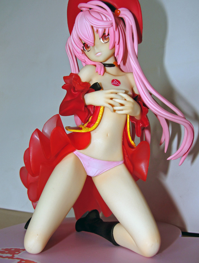 another blood, photo (medium), tagme, 1girl, bra, female focus, figure, lingerie, navel, nipples, panties, pink hair, solo, underwear