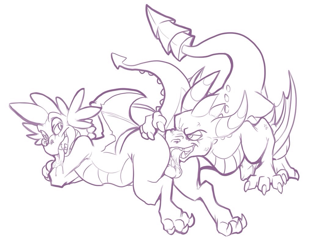 Rule34 – If it exists, there is porn of it / spike (mlp), spyro / 407322