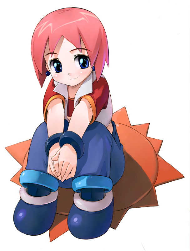 satou toshiyuki, beauty (bobobo-bo bo-bobo), don patch, bobobo-bo bo-bobo, 00s, 1girl, blue eyes, blush, earrings, female focus, jewelry, pink hair, short hair, smile, solo