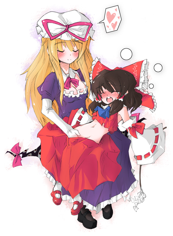 Rule34 – If it exists, there is porn of it / akihara nakuru, nakuru, reimu hakurei, yukari yakumo / 408229