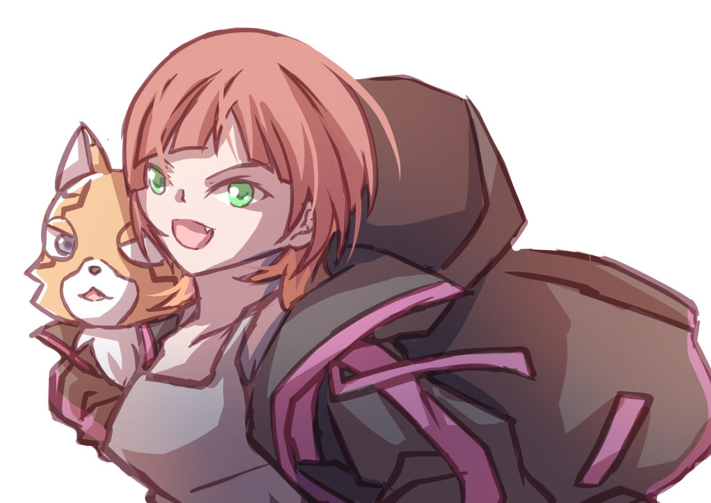 merume digi, pristimon, sakuya reina, digimon, digimon beatbreak, digimon (creature), jacket, short hair