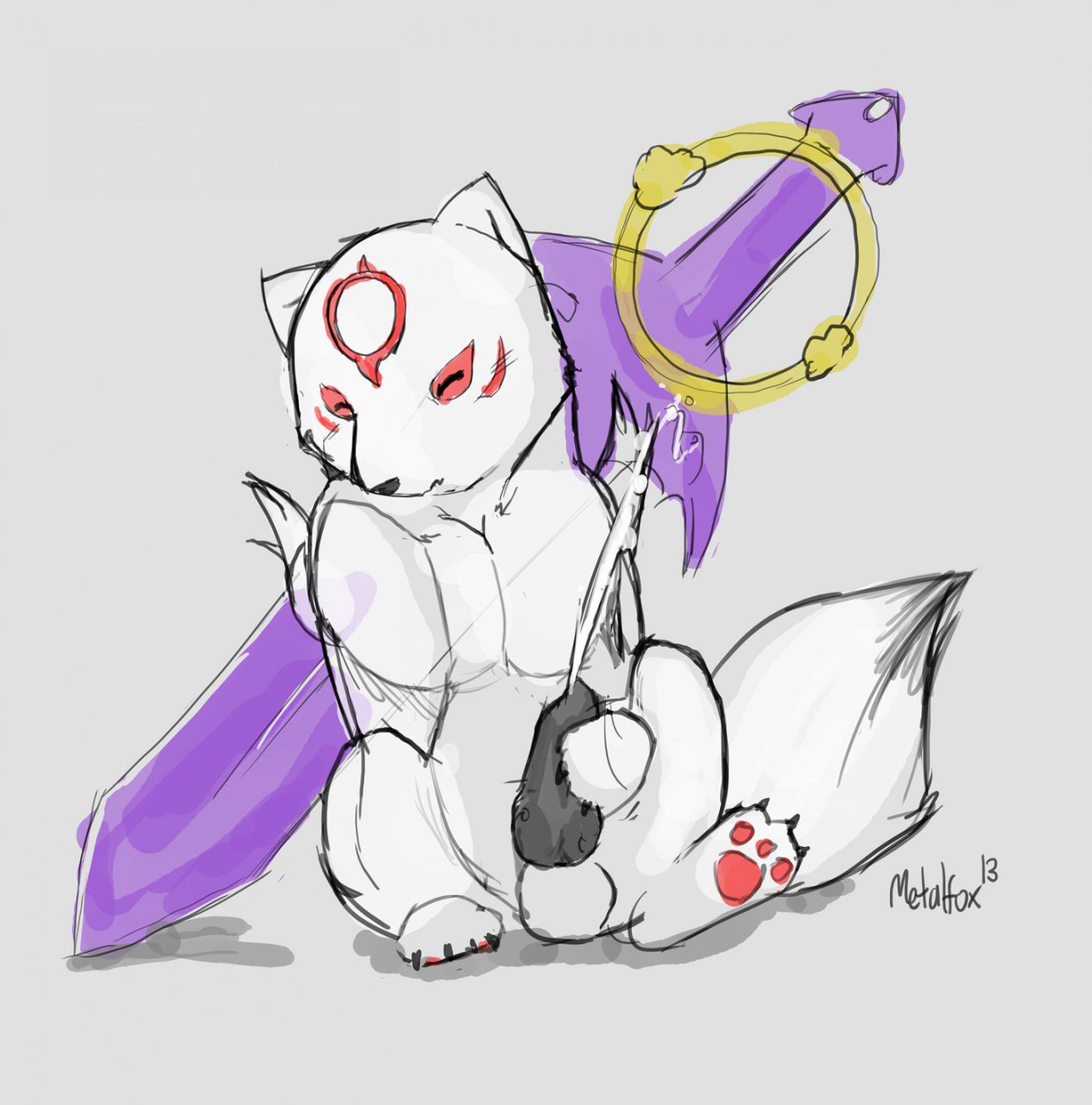 Rule34 – If it exists, there is porn of it / metalfox, chibiterasu, okamiden / 408831