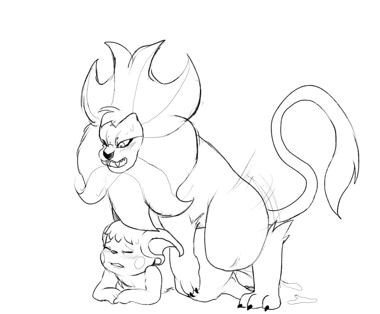 Rule34 – If it exists, there is porn of it / eroborus, original character, pyroar, raichu / 408977