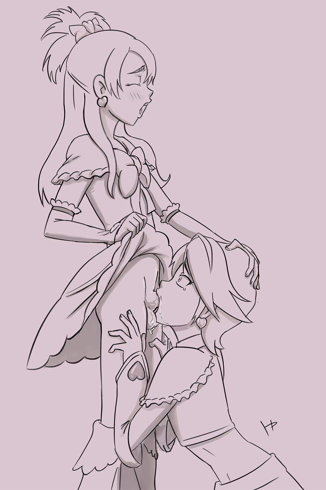 Rule34 – If it exists, there is porn of it / hentaipatriarch, cure black, cure white, misumi nagisa, yukishiro honoka / 409057