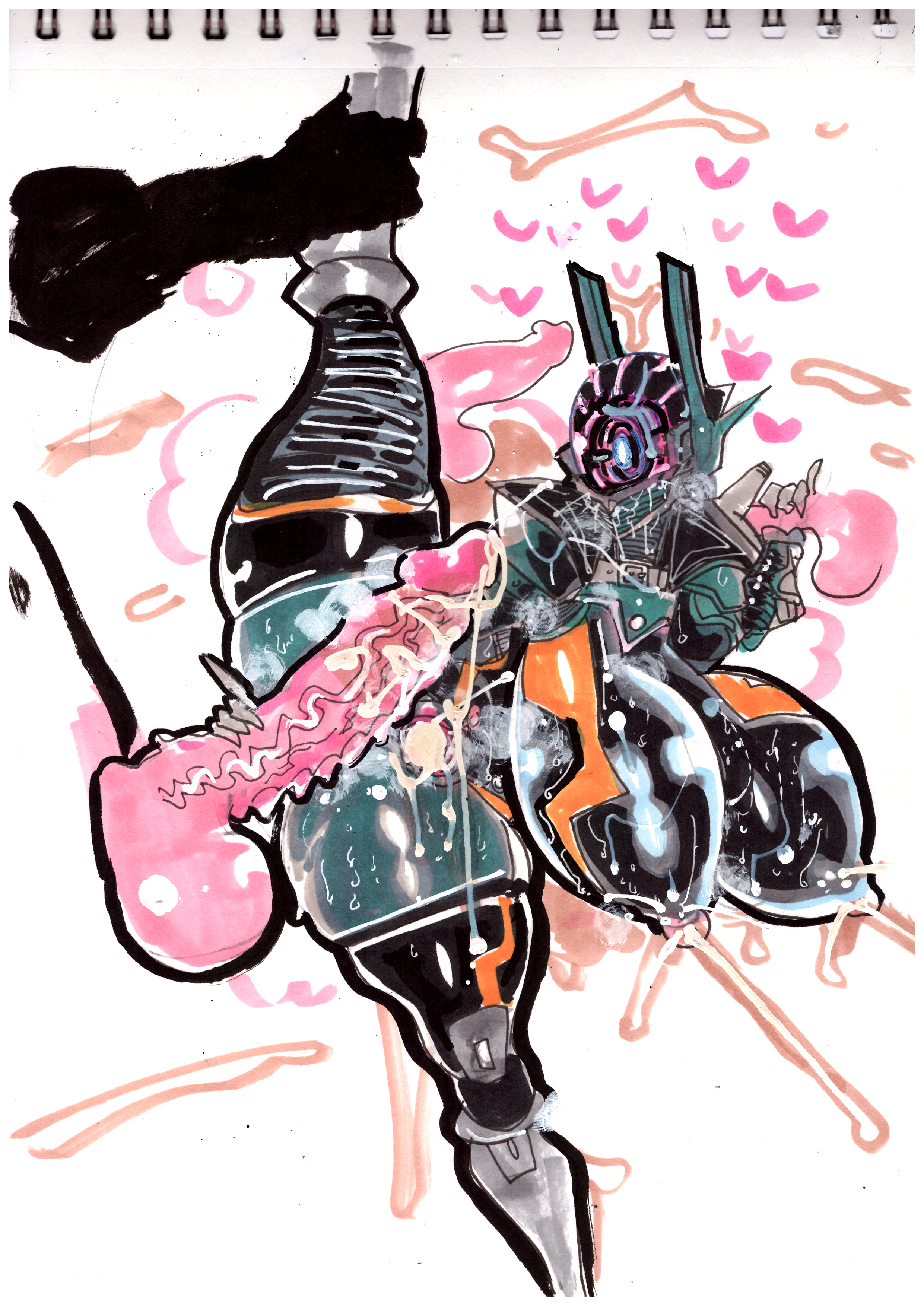 gynoidherring, brunhild (taimanin asagi battle arena), taimanin (series), taimanin asagi kessen arena, taimanin rpgx, absurdres, highres, photo (medium), traditional media, 1girl, after vaginal, armor, ass, breasts, breasts apart, cum, cum in pussy, cum on body, curvy, faceless, facial, full armor, hetero, huge ass, huge breasts, impossible clothes, no eyes, no mouth, penis, presenting, sex, simple background, spread legs, straddling, testicles, thighs, trembling, vaginal, x-ray