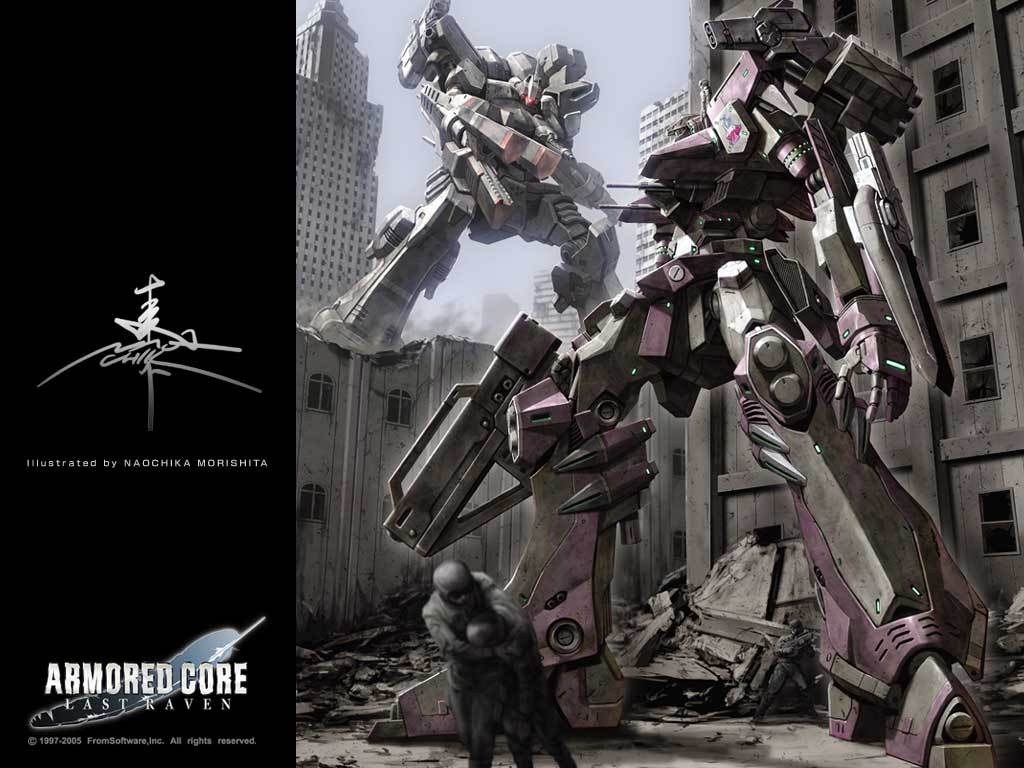 zinaida, armored core, armored core last raven, fromsoftware, building, cascade range, city, fascinator, mecha, people, robot