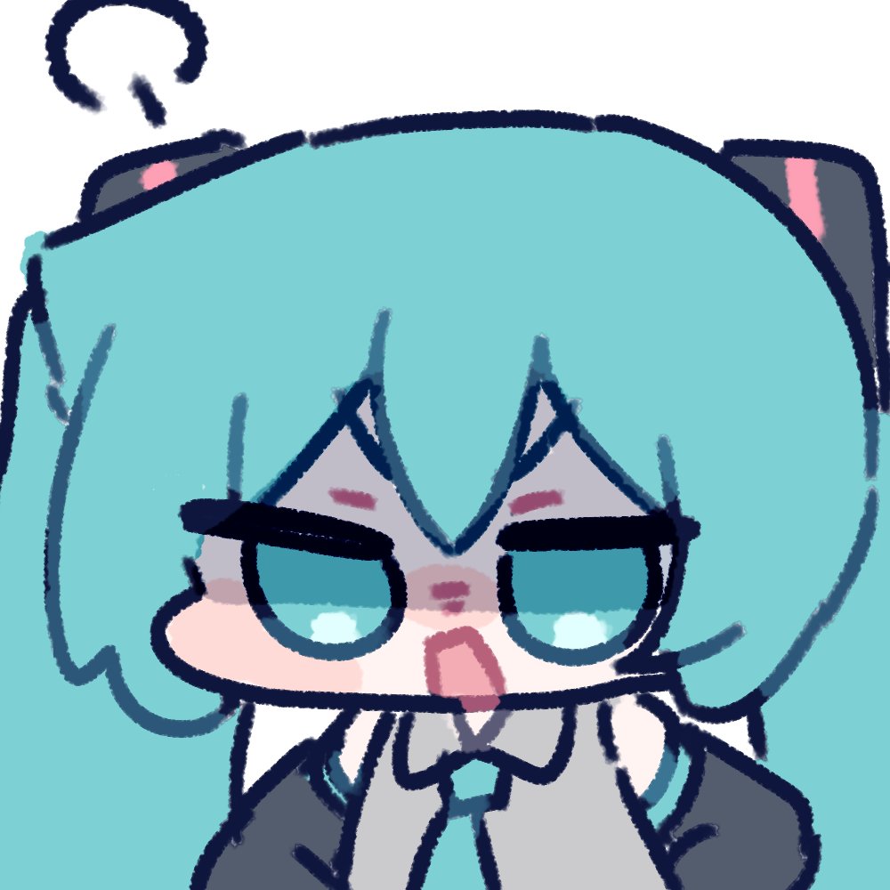 miratsu (miratsu169), hatsune miku, vocaloid, commentary, hashtag-only commentary, 1girl, angry, aqua eyes, aqua hair, aqua necktie, bare shoulders, black sleeves, blush, blush stickers, chibi, collared shirt, detached sleeves, double-parted bangs, grey shirt, hair between eyes, hair ornament, hands on own hips, long hair, looking at viewer, necktie, nose blush, open mouth, puff of air, shaded face, shirt, simple background, sleeveless, sleeveless shirt, solo, twintails, upper body, v-shaped eyebrows, white background