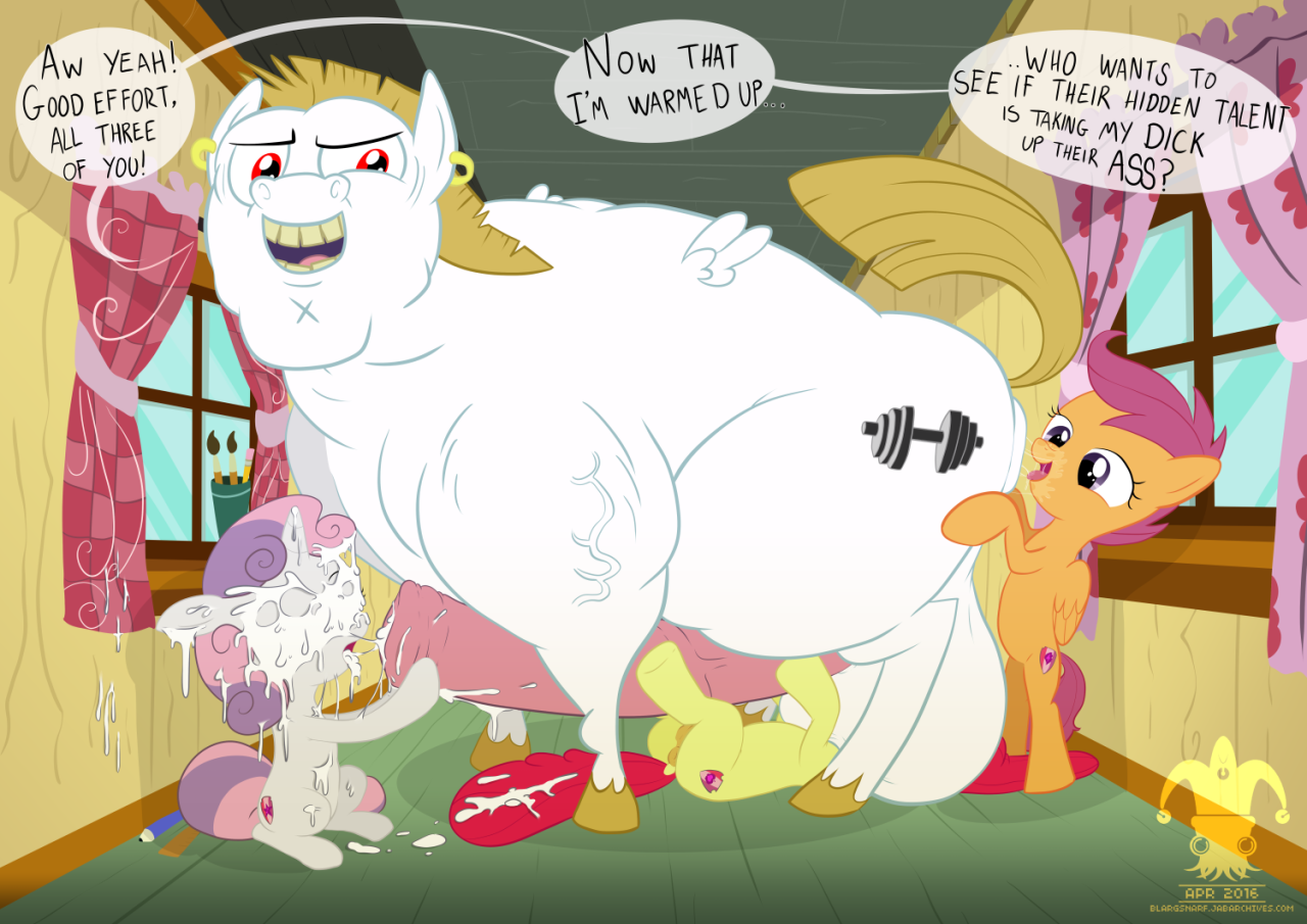 Rule34 – If it exists, there is porn of it / blargsnarf, apple bloom (mlp), bulk biceps (mlp), scootaloo (mlp), sweetie belle (mlp) / 409586