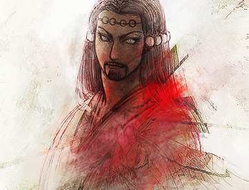 macha (artist), li ru, ravages of time, lowres, 1boy, male focus, solo