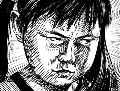 lowres, tagme, 1girl, female focus, just as planned (meme), meme, monochrome, solo