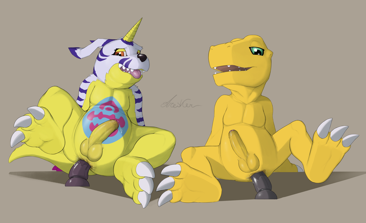 Rule34 – If it exists, there is porn of it / dreiker, agumon, gabumon / 410305