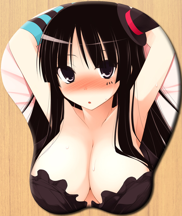 kurikara, akiyama mio, k-on!, 00s, 1girl, breast mousepad, female focus, mousepad (medium), solo