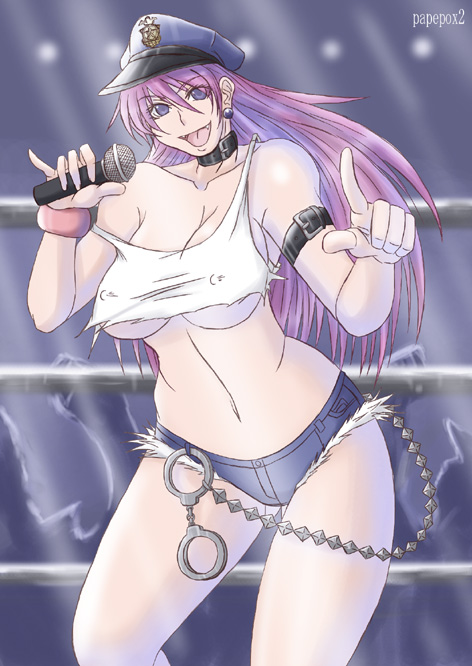 papepox2, poison (final fight), capcom, final fight, idol, long hair, pink hair