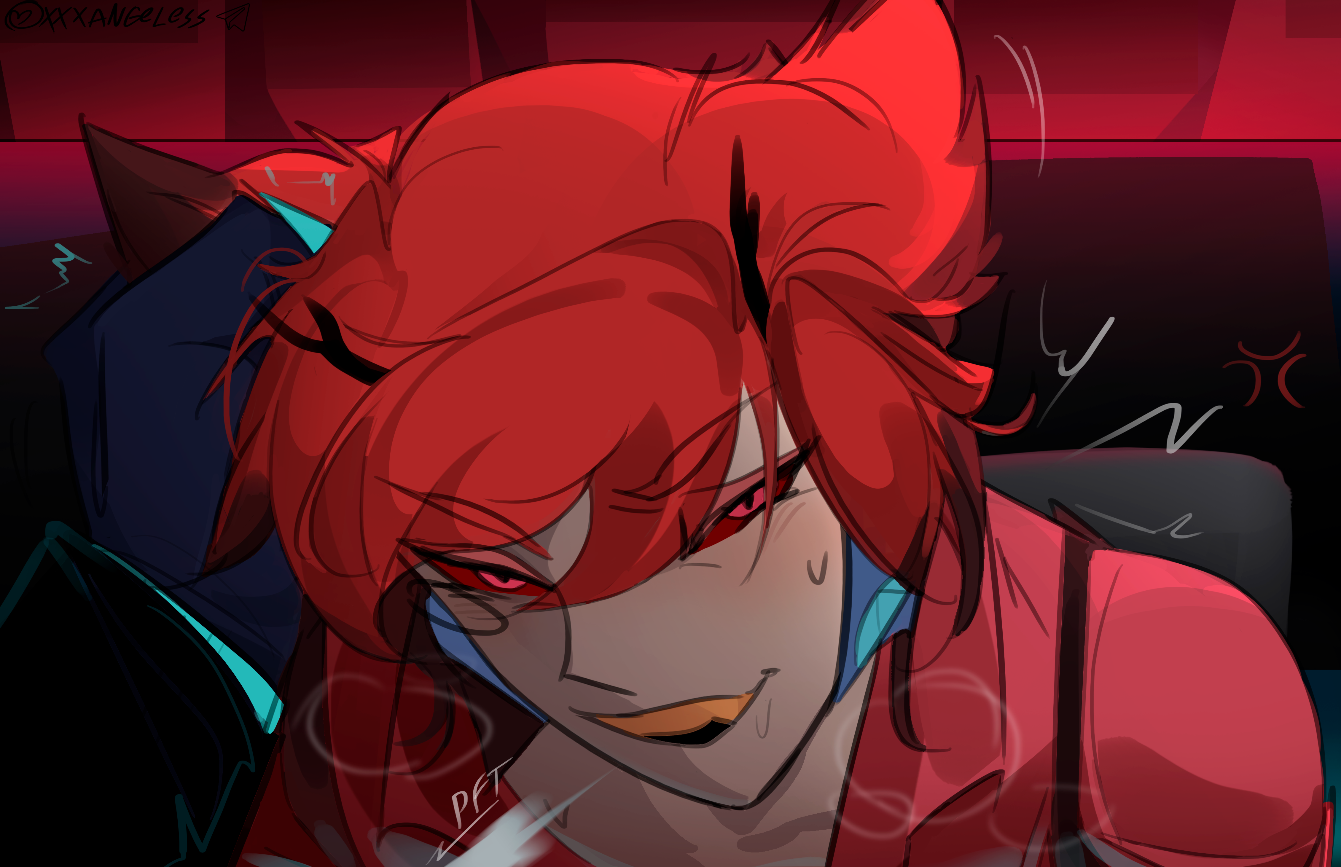 Rule34 – If it exists, there is porn of it / brat, alastor (hazbin hotel), disgust, vox (hazbin hotel) / 8721851