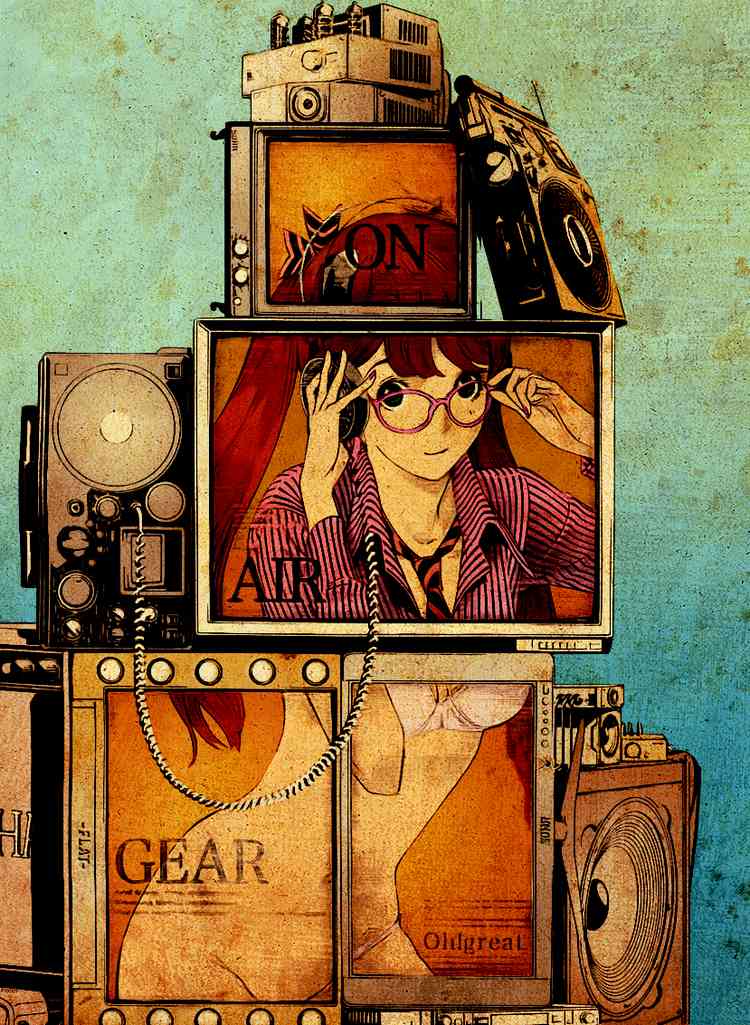 noyamano ringo, air gear, 00s, bra, glasses, lingerie, necktie, panties, underwear