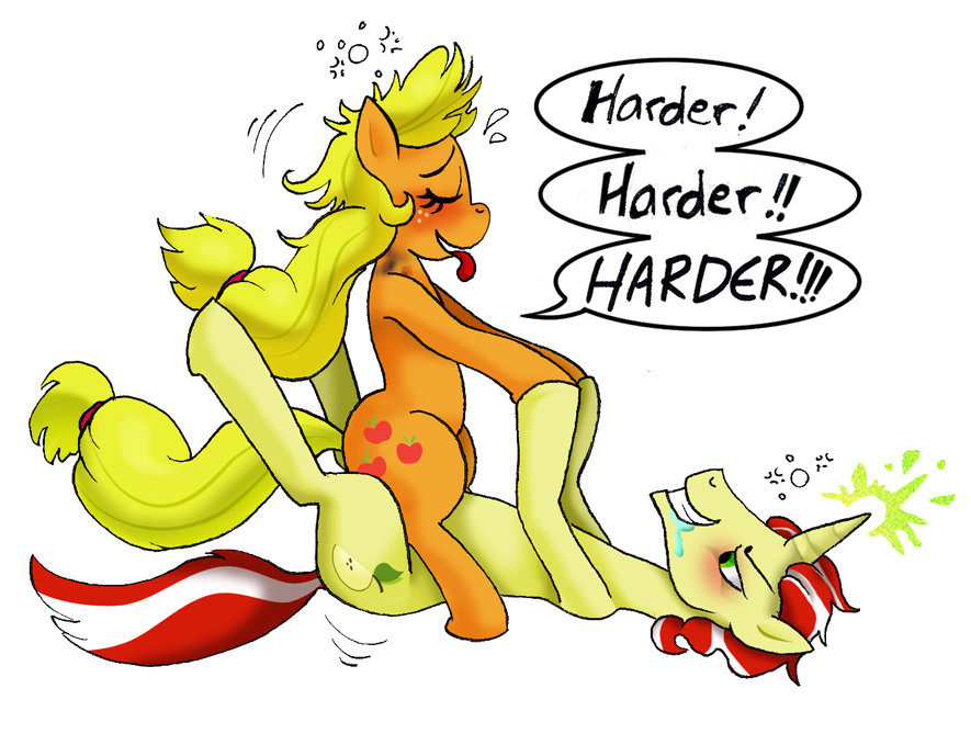 Rule34 – If it exists, there is porn of it / susiebeeca, applejack (mlp), flim (mlp) / 413632