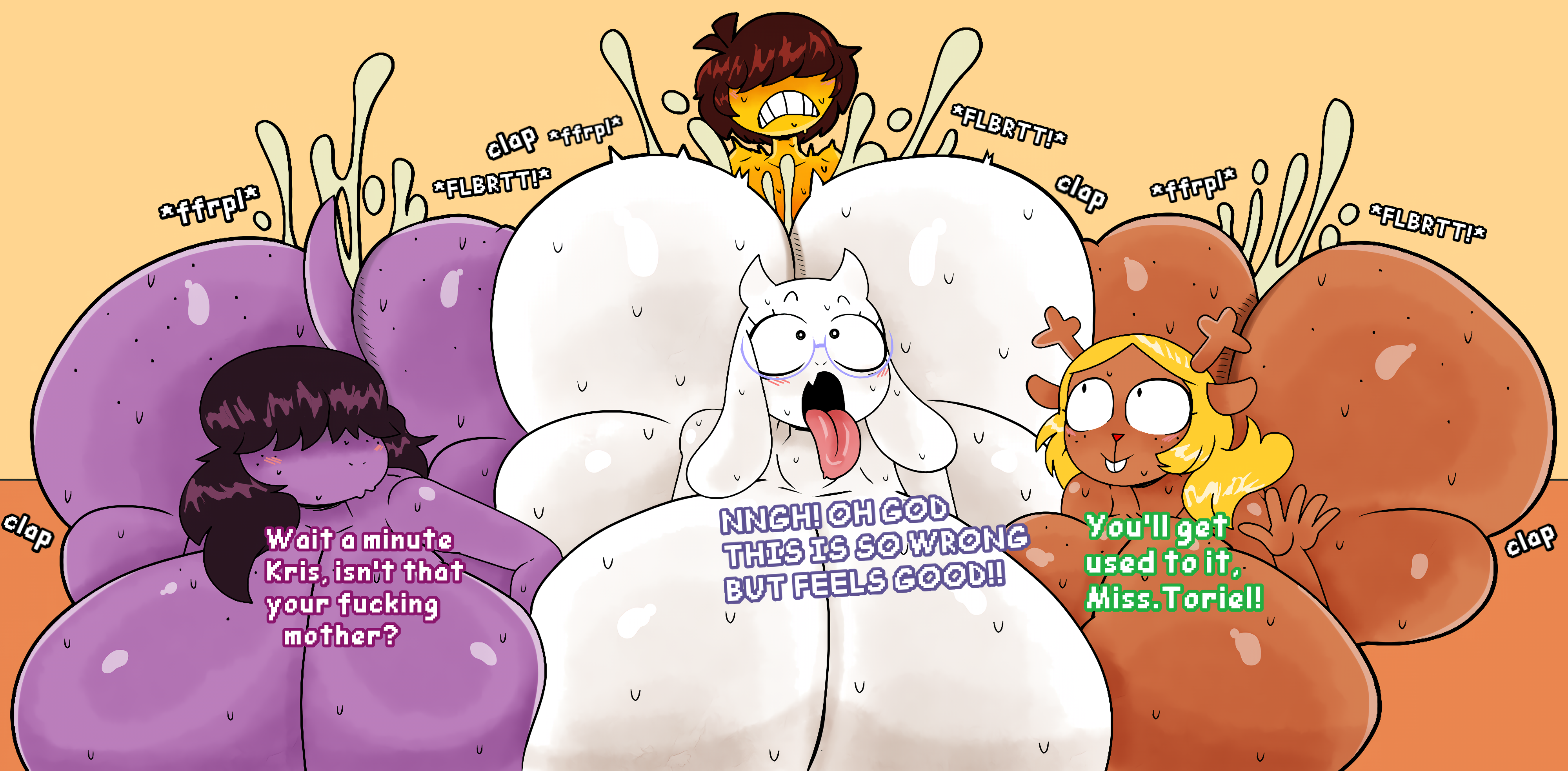 Rule34 – If it exists, there is porn of it / kris (deltarune), noelle holiday, susie (deltarune), toriel / 8722502