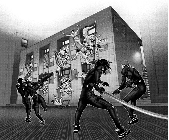 gantz, tagme, 00s, gantz/minus, monochrome