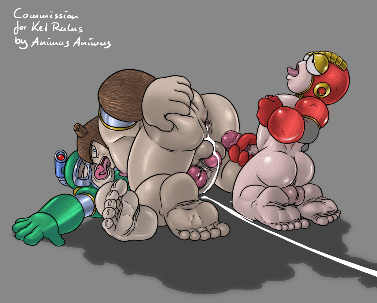 Rule34 – If it exists, there is porn of it / animasanimus, bubble man, heat man, wood man / 414943