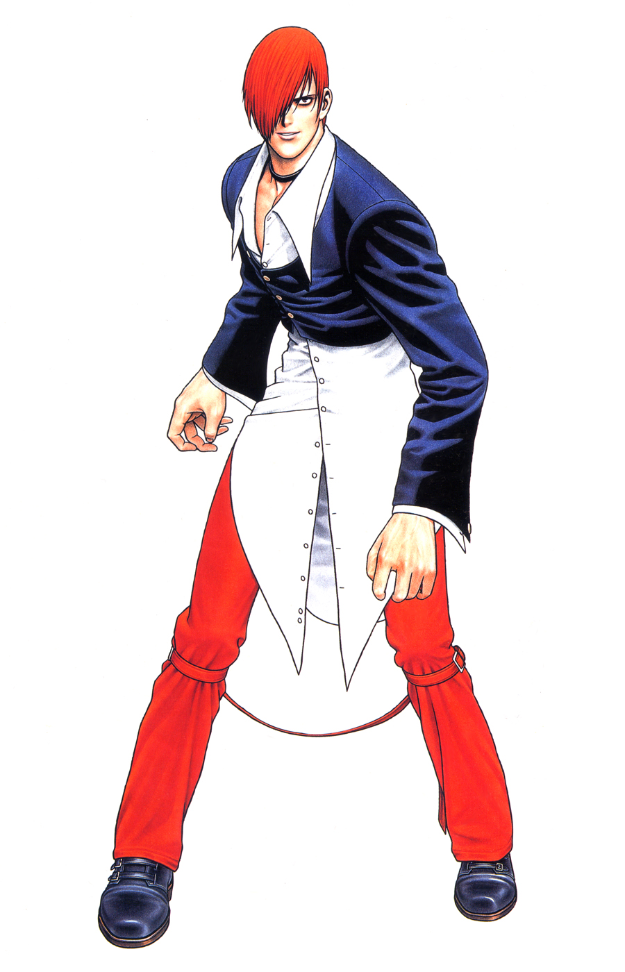 mori toshiaki, yagami iori, the king of fighters, 1boy, iori yagami, male focus, male hand, shinkiro