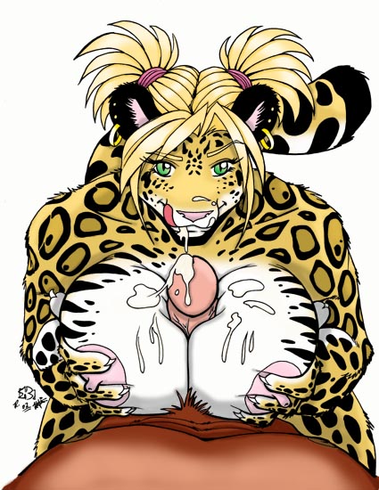 animal ears, blonde hair, cat ears, cum, furry, paizuri