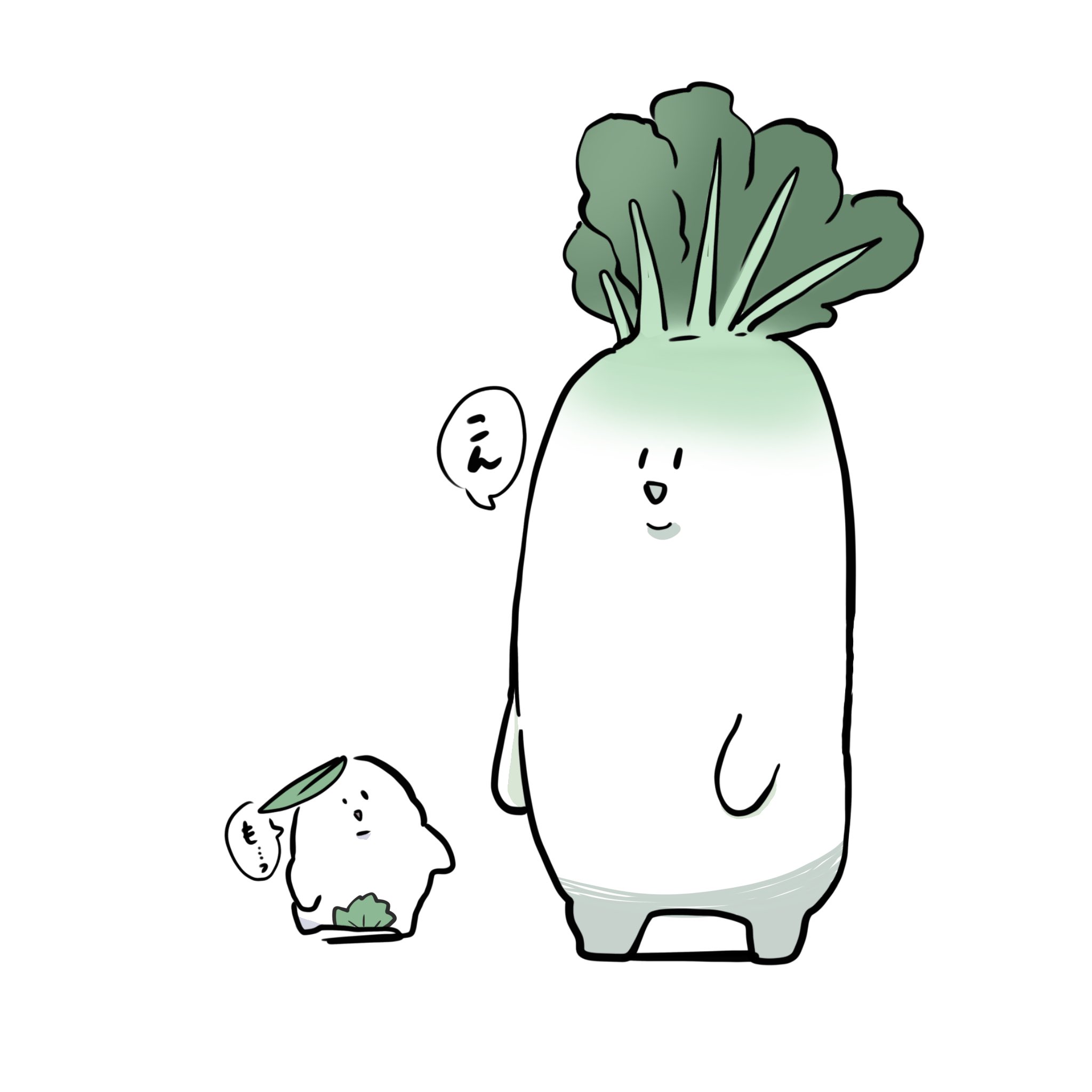 kawamochi (kawauti919), original, commentary request, food request, highres, translation request, food, food focus, parted lips, shadow, simple background, standing, white background, | |