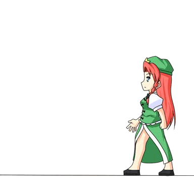 urushi, hong meiling, immaterial and missing power, niconico, ryuuko no ken, the king of fighters, touhou, animated, animated gif, lowres, 1girl, blue eyes, china dress, chinese clothes, dress, female focus, fire, haoushoukouken, parody, red hair, solo, transparent background