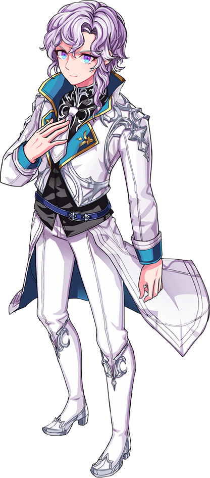 mabinogi, nexon, artist request, official art, second-party source, 1boy, arm at side, belt, black shirt, blue belt, blue eyes, boots, cape, capelet, collared shirt, cropped jacket, curly hair, eyelashes, fashion, formal clothes, full body, grey hair, hand on own chest, high collar, jacket, knee boots, lapels, legs apart, llywelyn, looking at viewer, male focus, necktie, ornate clothes, pants, red jacket, shirt, short necktie, silver trim, simple background, single sidelock, sleeve cuffs, standing, transparent background, two-sided cape, two-sided fabric, waist cape, white boots, white capelet, white necktie, white pants, white sleeves