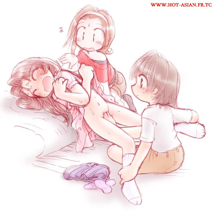 clothes lift, dress, dress lift, feet, footjob, loli, no panties, pussy, watermark