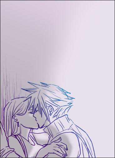 cloud strife, tifa lockhart, final fantasy, final fantasy vii, tagme, 1990s (style)