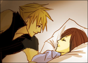 cloud strife, tifa lockhart, final fantasy, final fantasy vii, lowres, 1990s (style), couple, family