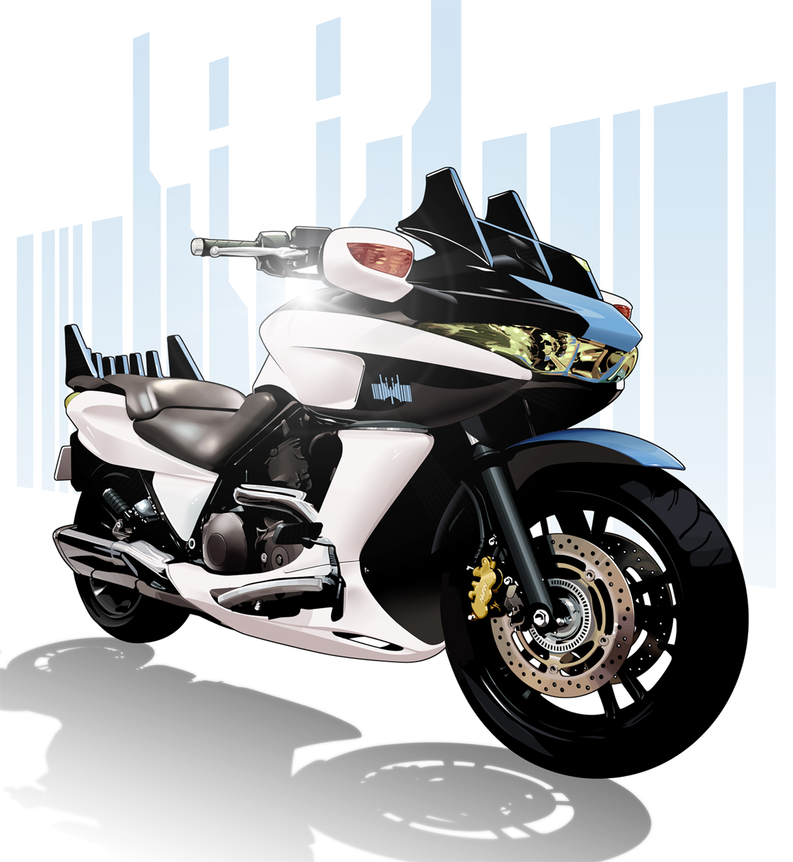 kikukawa norihiko, kamen rider diend, kamen rider, kamen rider dcd, vehicle, bad id, bad pixiv id, highres, motor vehicle, motorcycle