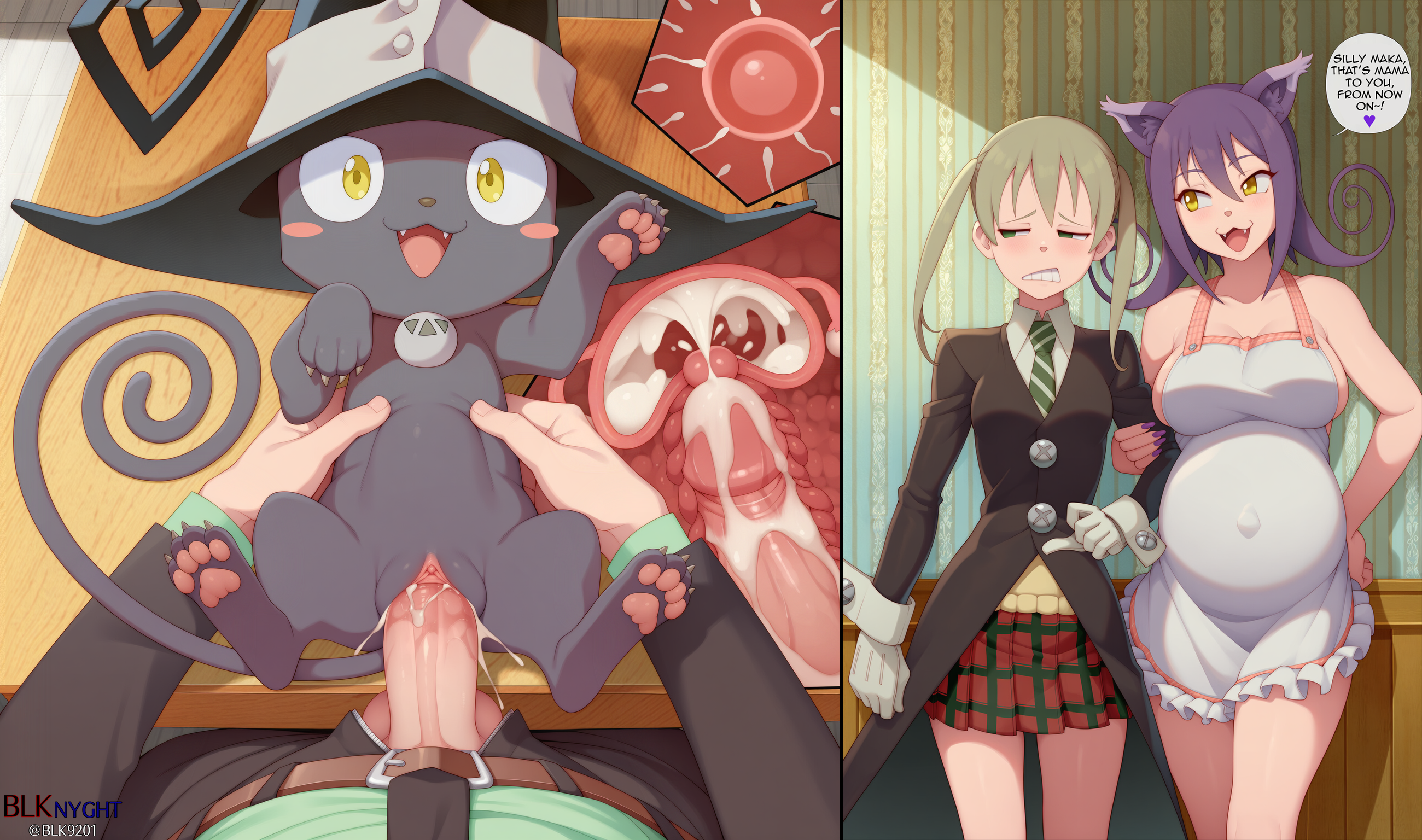 Rule34 – If it exists, there is porn of it / blair (soul eater), maka albarn, spirit albarn / 8724825