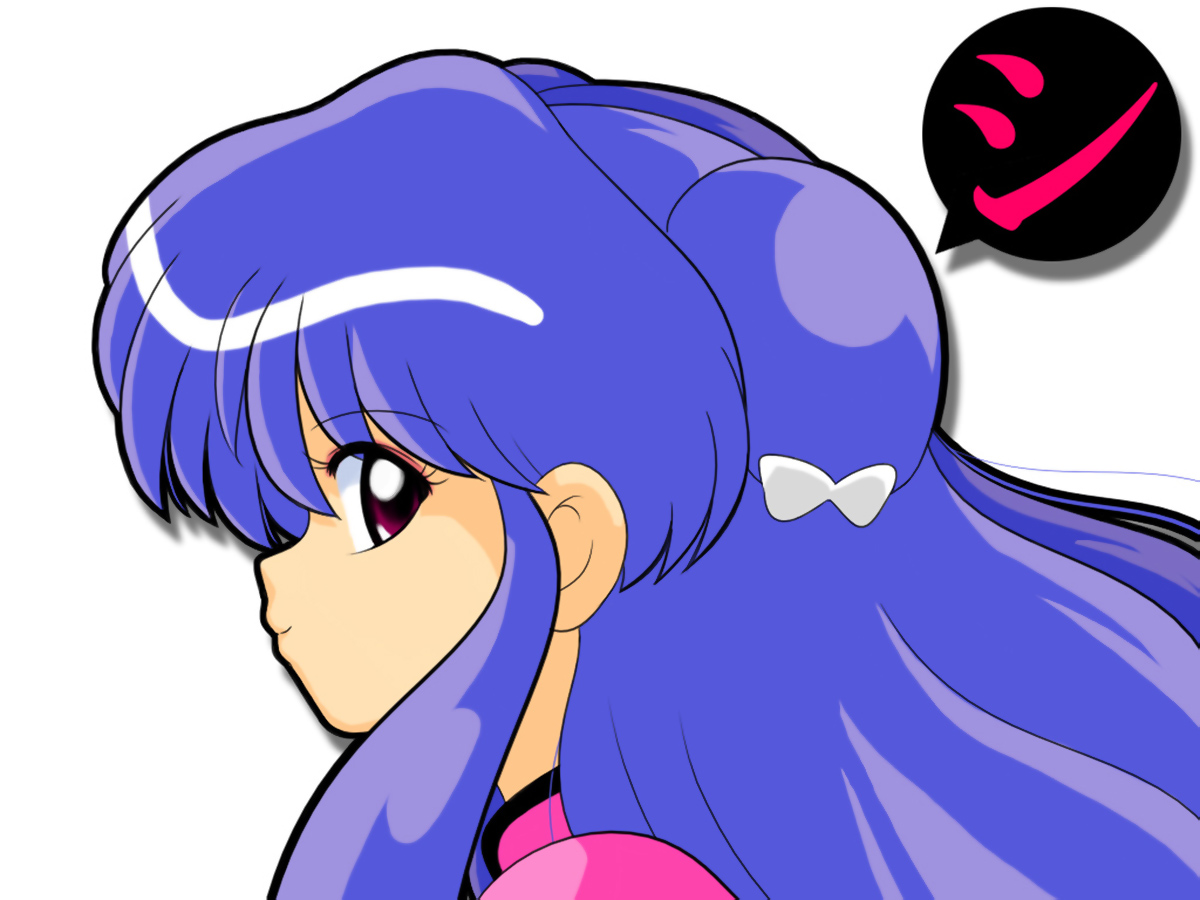 kj (k777), shampoo (ranma 1/2), ranma 1/2, purple hair, red eyes