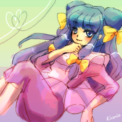 shampoo (ranma 1/2), ranma 1/2, lowres, tagme, purple hair, red eyes