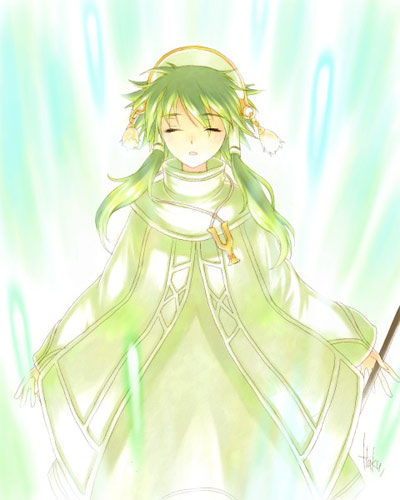 sion (laterna magica), ion (tales), tales of (series), tales of the abyss, lowres, 00s, 1boy, androgynous, closed eyes, green hair, hair tubes, male focus, solo