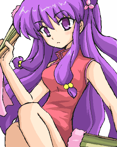 shampoo (ranma 1/2), ranma 1/2, lowres, tagme, purple hair, red eyes