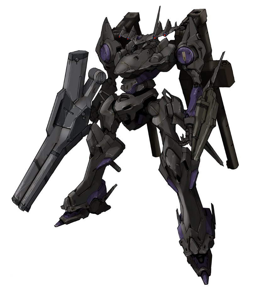 mavors, armored core, armored core 3, fromsoftware, asymmetrical dual wielding, cannon, dual wielding, gun, holding, mecha, rifle, robot, weapon
