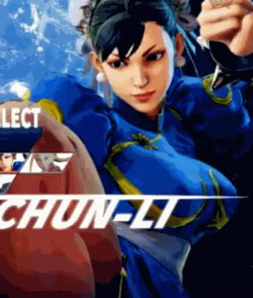 chun-li, capcom, street fighter, street fighter v, animated, animated gif, lowres, tagme, video, 1girl, 3d, braid, breasts, brown eyes, brown hair, covered erect nipples, female focus, game screenshot, large breasts, long hair, nipples, video game screencap