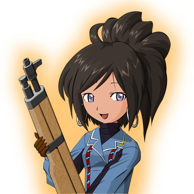 inuyagi akira, freesia york, senjou no valkyria, senjou no valkyria (series), senjou no valkyria 1, lowres, 00s, brown hair, dark skin, earrings, gun, jewelry, military, military uniform, purple eyes, rifle, weapon