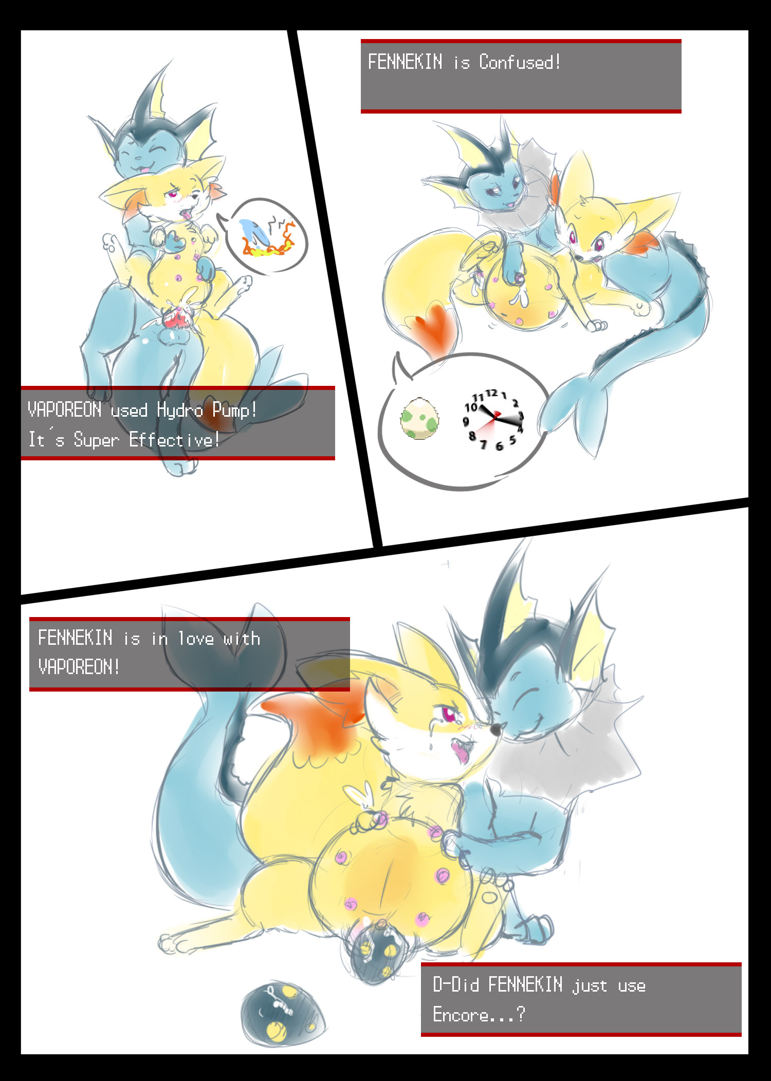 Rule34 – If it exists, there is porn of it / hatiimiga, eeveelution, fennekin, vaporeon / 420584