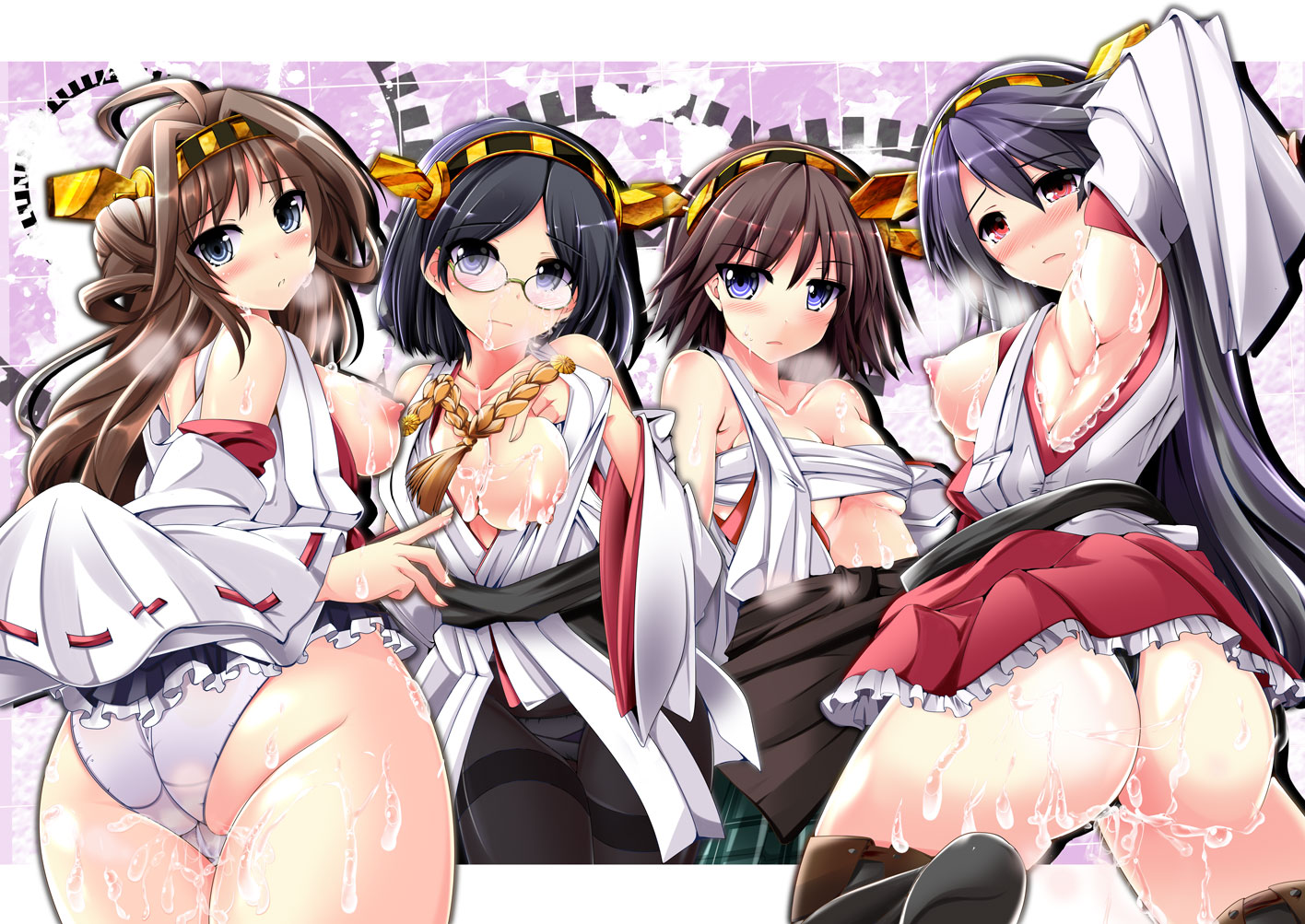 Rule34 – If it exists, there is porn of it / kiki (koikuchikinako), haruna (kantai collection), hiei (kantai collection), kirishima (kantai collection), kongou (kantai collection) / 420758
