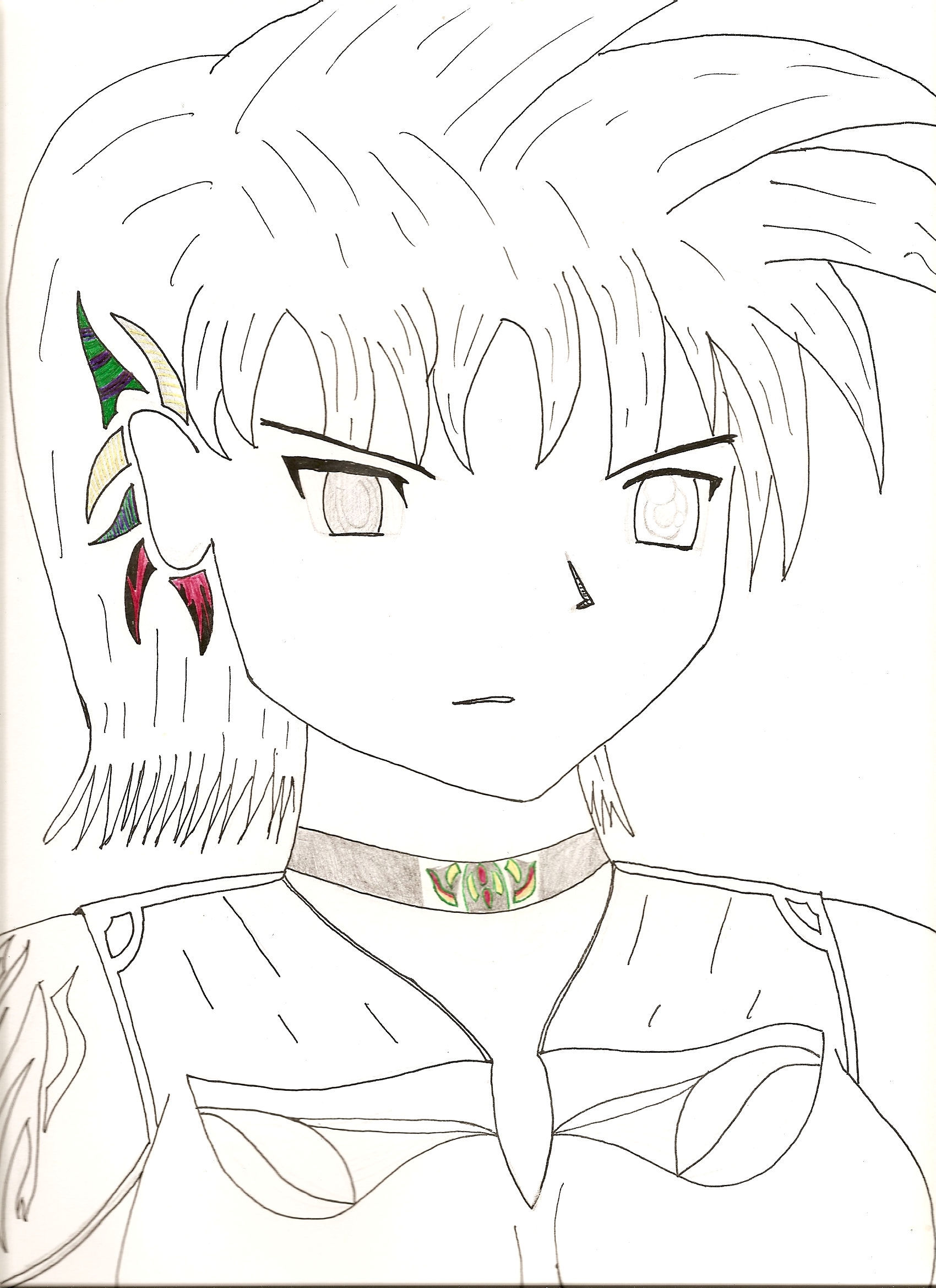 original, highres, elf, pointy ears, tribal