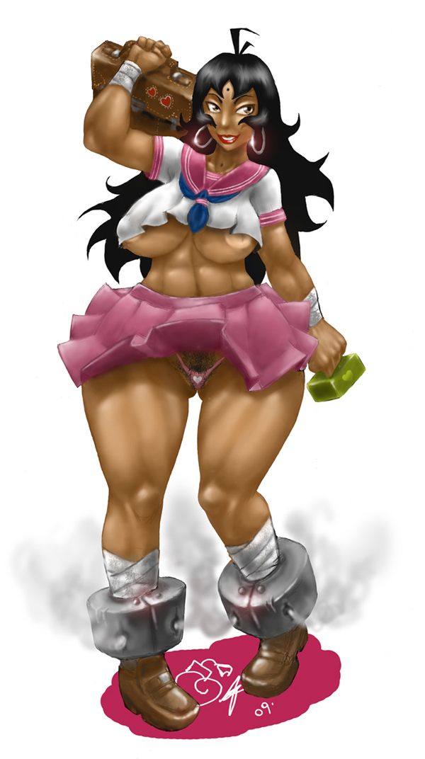 carmessi, gala, bad tag, ass, breasts, school