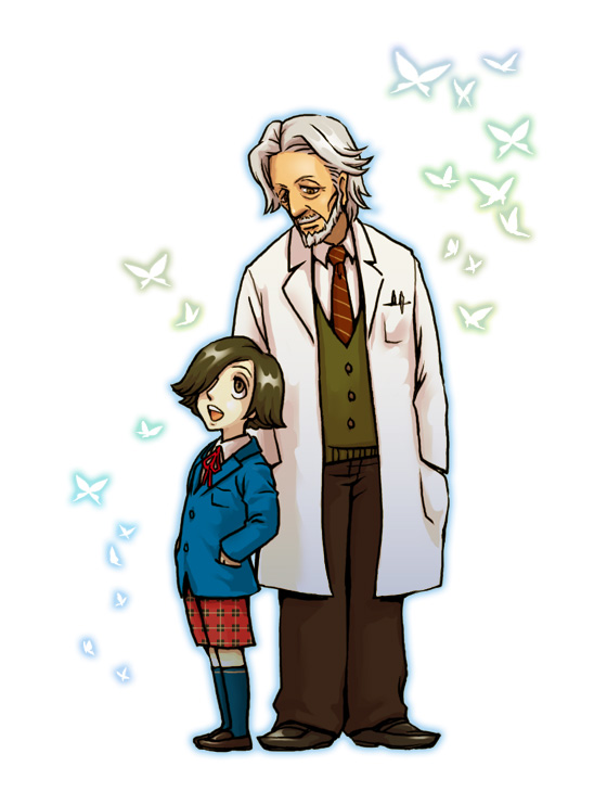 asato (artist), dr.lester, herve, folkssoul, brown eyes, brown hair, grey hair, short hair